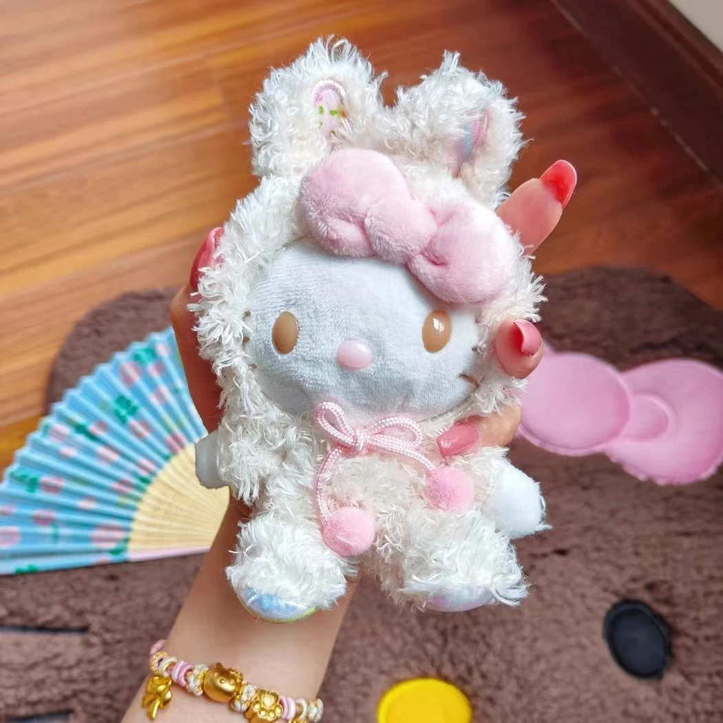 HelloKitty玩偶挂件书包包挂饰兔耳小耳朵喔可爱kt猫钥匙扣送人