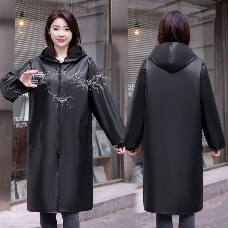 加长加肥皮围裙加绒厨房成人家用干活免洗长袖罩衣工作服耐脏