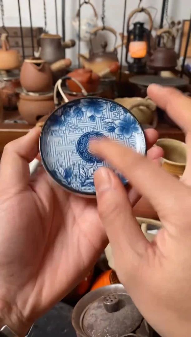【闪购商品】陶瓷1青花杯垫