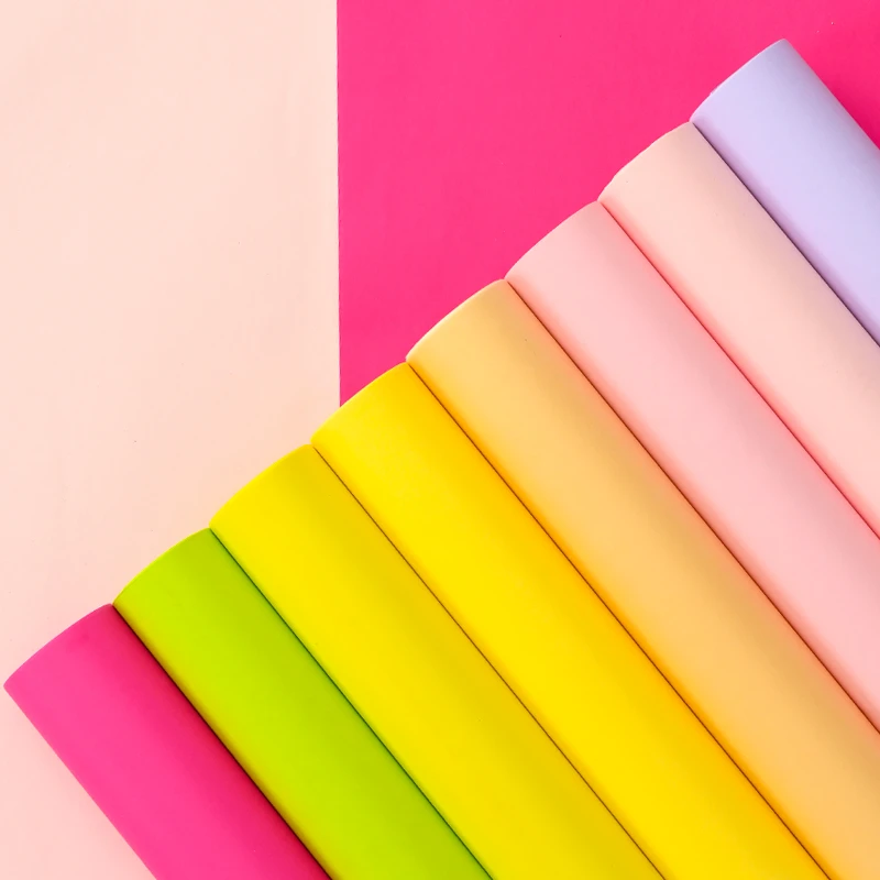 风华纸高级彩色花束包装纸防水纯色纸花店花艺材料