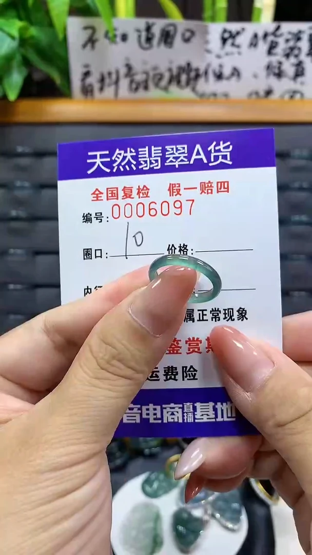 【闪购商品】翡翠戒指未镶嵌 6097