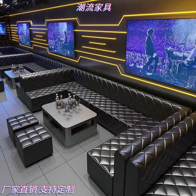 定制ktv沙发酒吧清吧家用包厢歌厅夜总会转角U型专用卡座茶几组合