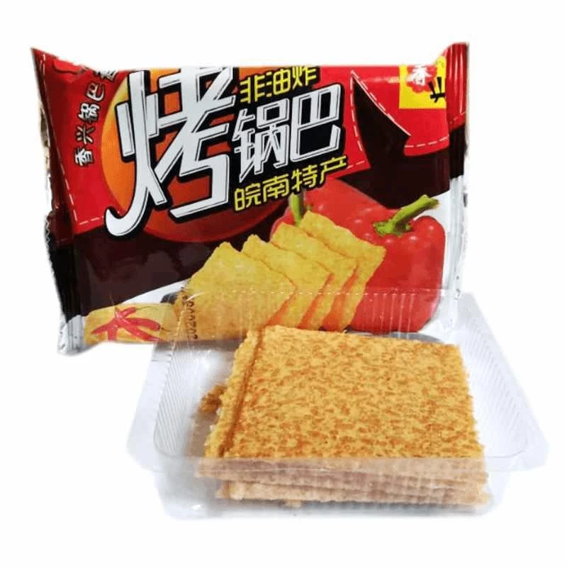 宣城香兴烤锅巴安徽特产香辣香葱味小小大米非油炸快餐零食