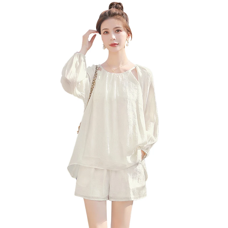 【品牌奥莱】丝柏舍2025春装女上衣搭短裤慵懒两件套装S41B0681N