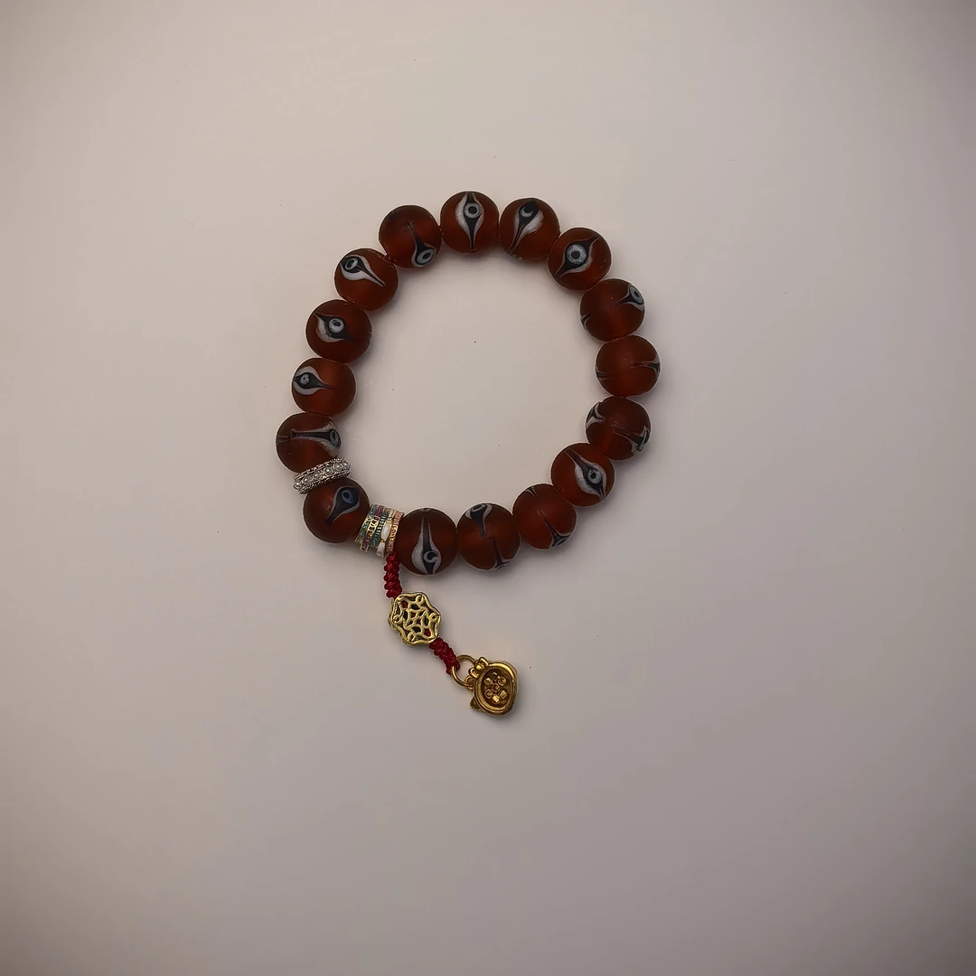 非金属珐琅手链 红色的手串单圈时尚手工