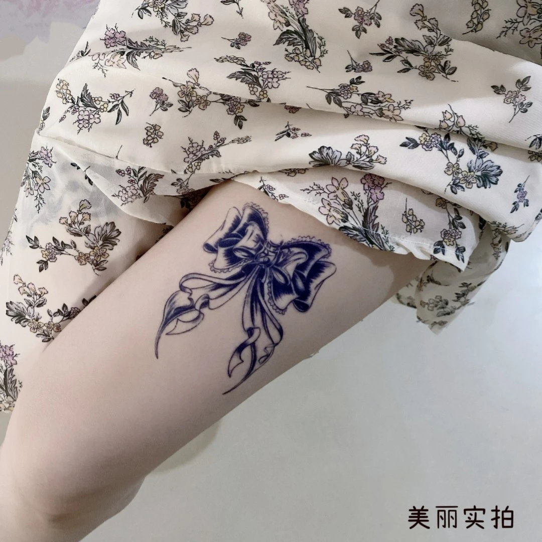 【草本贴纸*蝴蝶结-775款】11*18cm防水自然耐磨简单，好看，实拍