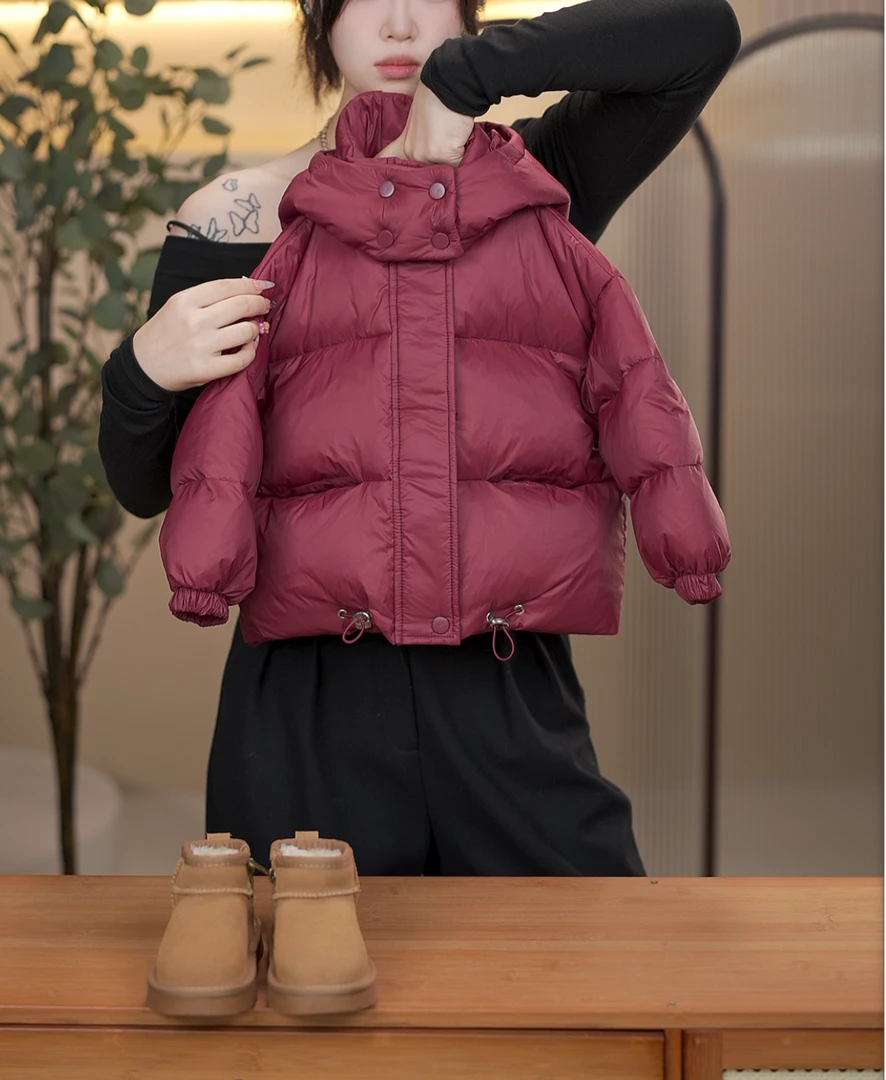 新款儿童防寒服冬季男童女童连帽加厚外套宝宝中小童时尚保暖衣服