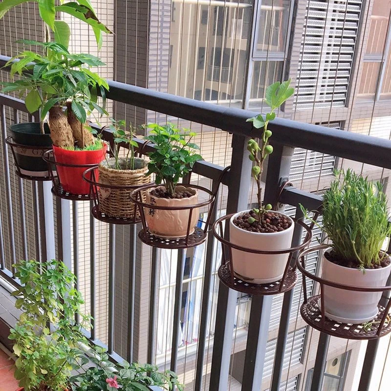 【杨哥臻选】阳台养花架盆栽植物室内吊兰绿萝花盆架阳台栏杆花架
