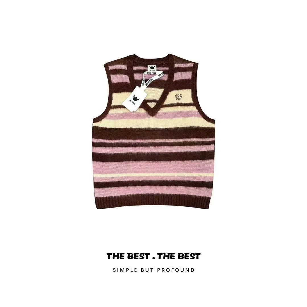 纸袋牛牛  [费尔岛]  重工慵懒提花毛衣马甲