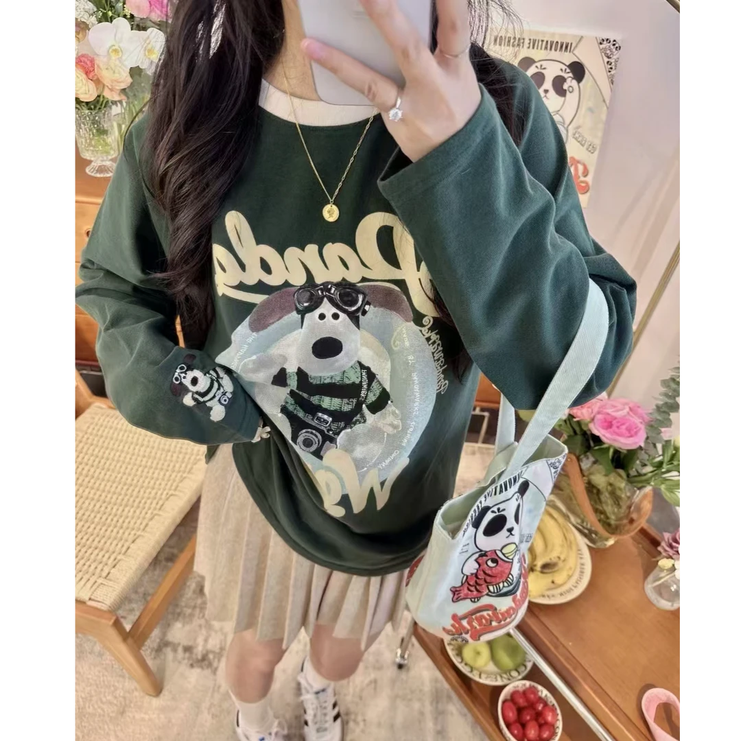 熊猫纸袋[涂鸦掌门狗]250克纯棉 爆款印花T恤