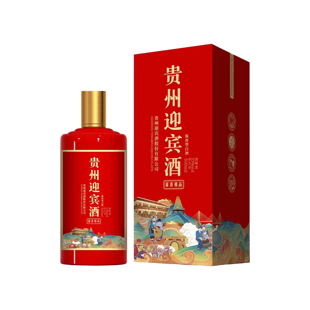 贵州迎宾酒酱香精品500ml