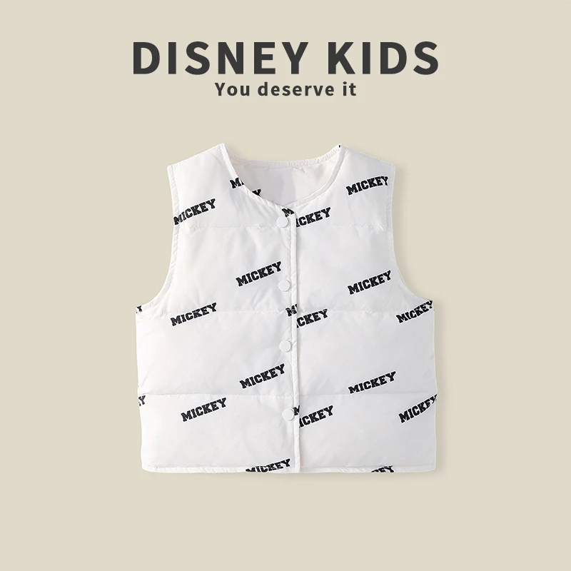 迪士尼男童棉马甲秋冬内穿2024新款冬季儿童背心马夹XOR4SB205