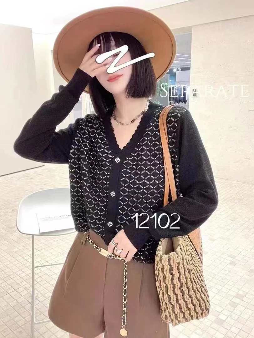 【玉姐家】秋装针织上衣假开衫长袖90-140 新选f524