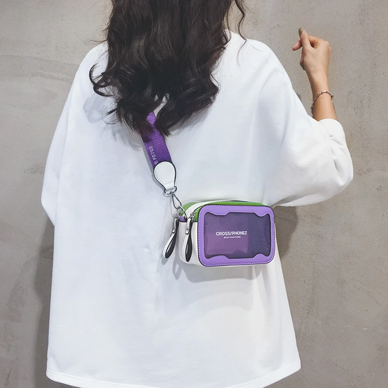 夏季透明果冻小包包女2023新款ins潮小众时尚百搭单肩斜挎小方包