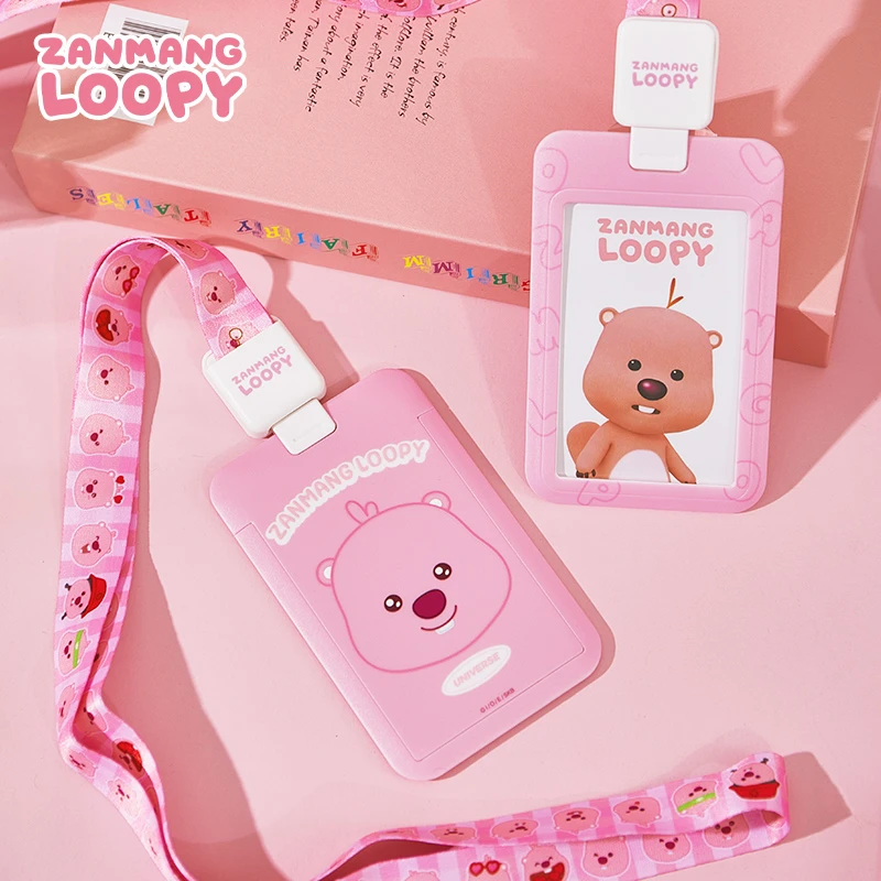 zanmang loopy卡套 赞萌露比公交门禁地铁卡套小海狸挂绳保护套