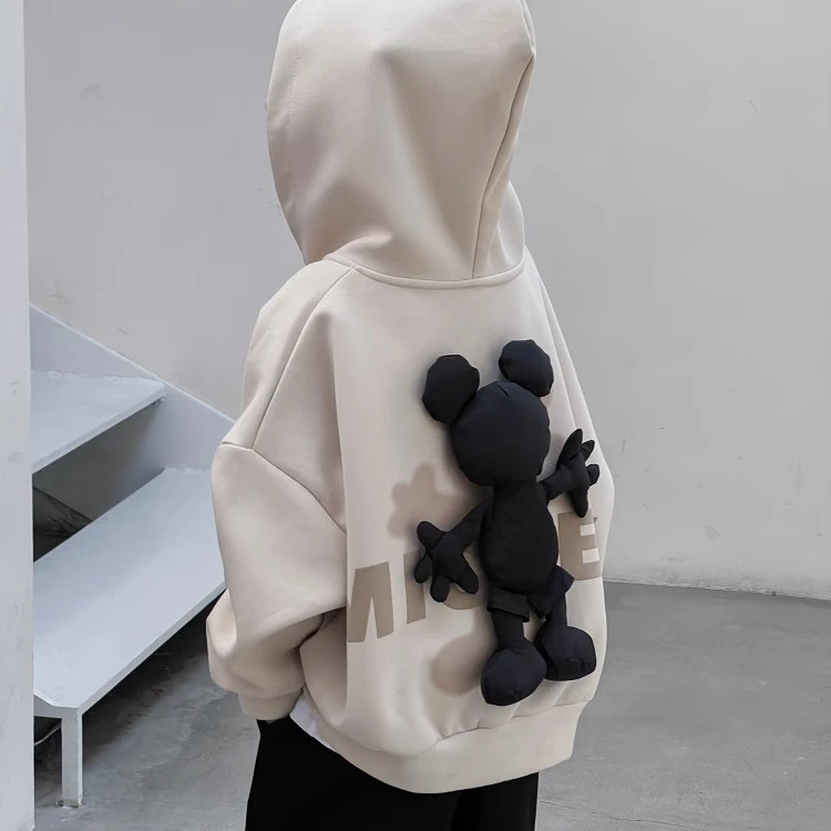 【百搭神器】中小童运动洋气宽松时尚秋季休闲连帽韩版男童春秋款潮