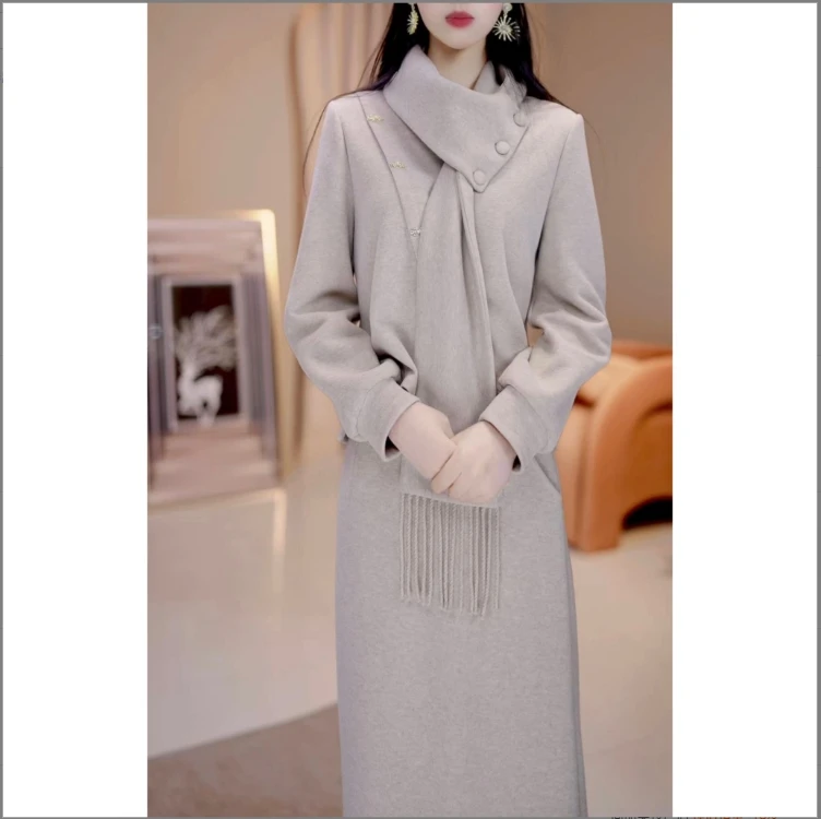 【半身裙+上衣】A508图片色套装优雅气质时尚减龄显瘦秋冬设计感