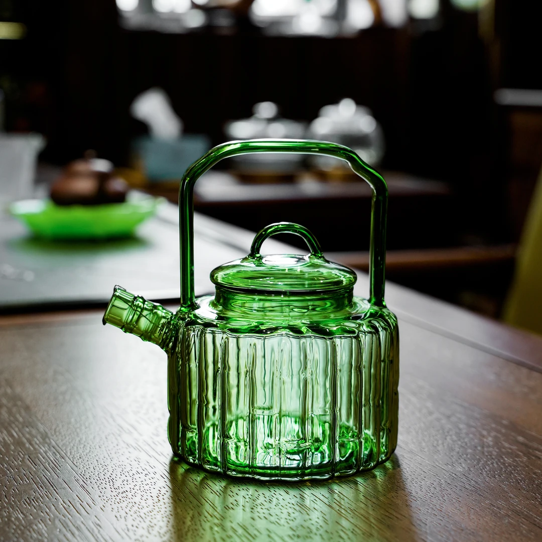 竹子提梁壶煮茶壶家用茶桌茶壶家用茶壶