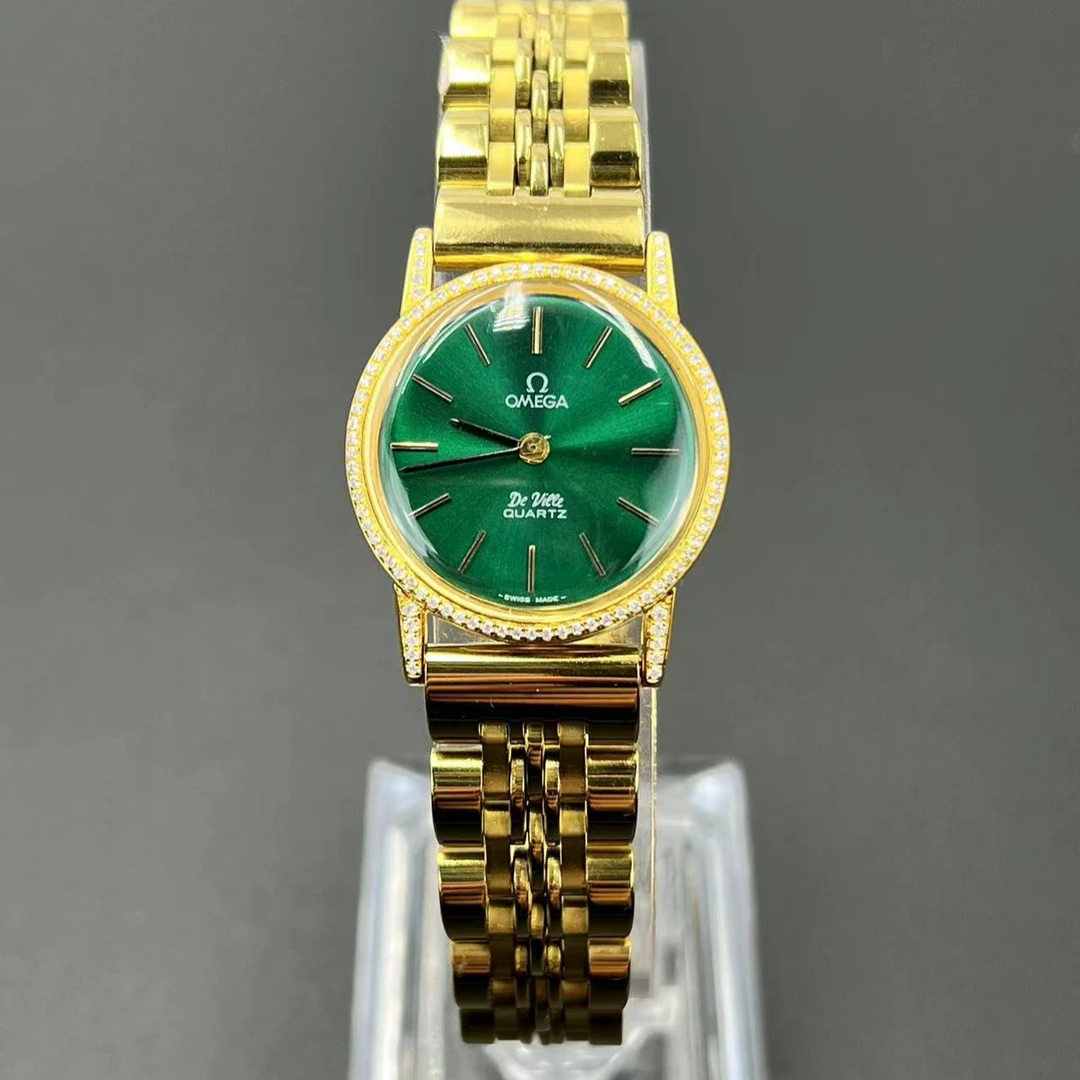 95新 Omega/欧米茄 女表1570/95新/表径25MM/后钻