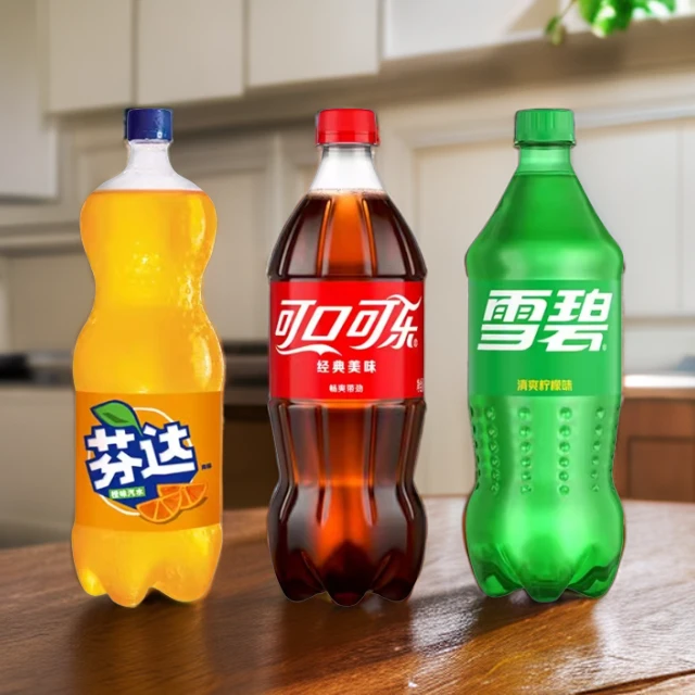 可口可乐888毫升大瓶雪碧芬达家庭同学聚会碳酸饮料汽水整箱批发