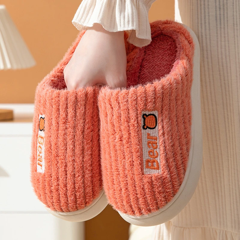 2023新款秋冬季保暖棉拖鞋女士厚底防滑居家防滑情侣冬天棉拖鞋