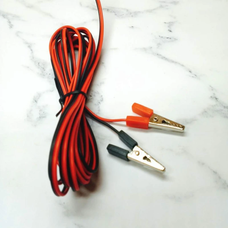 汽车电瓶夹子纯铜加厚小号充电线带夹子12V线纯铜焊接线鳄鱼夹带