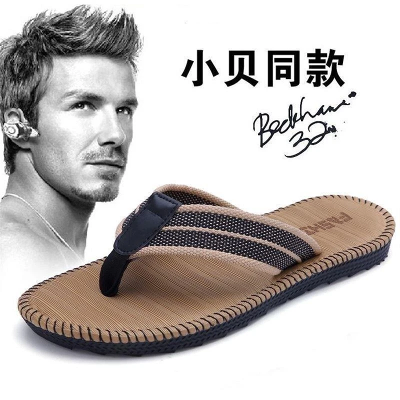 夏季外穿夹脚人字拖男士软底韩版潮流个性时尚休闲防滑耐磨沙滩鞋