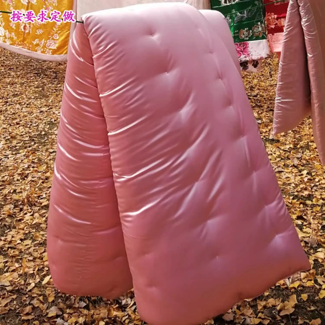 定做仿真丝滑柔软棉被结婚漂亮丝绸被羽丝棉被太空棉热熔羽丝棉被