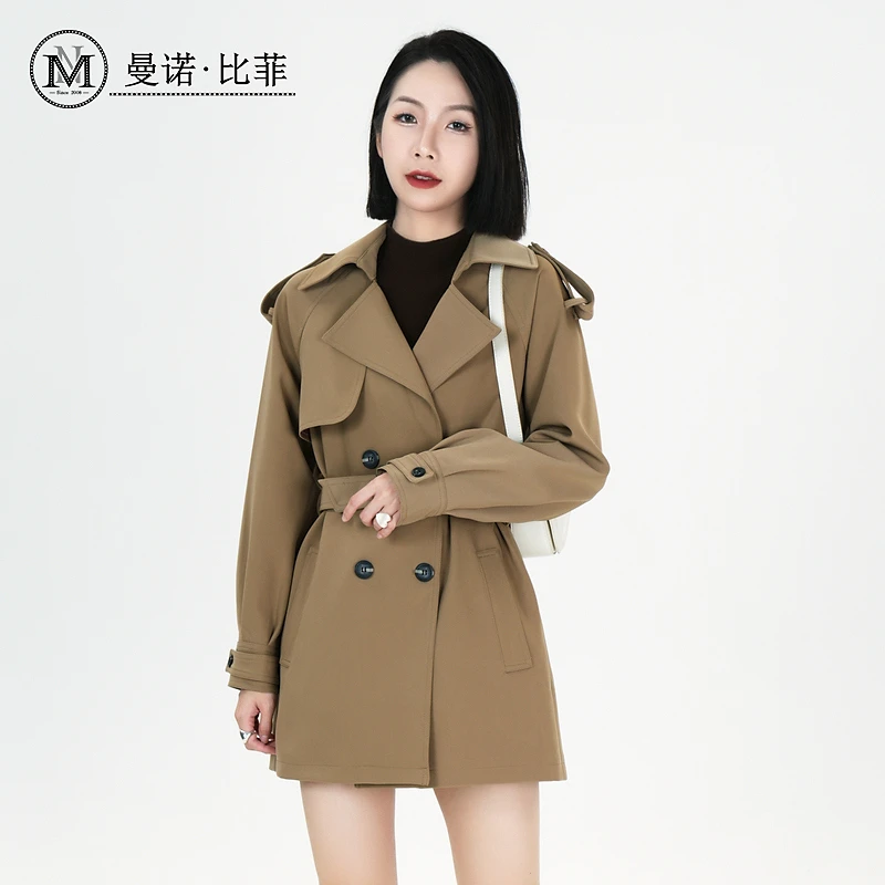 曼诺比菲线上新品长袖风衣外套DMEHG131164