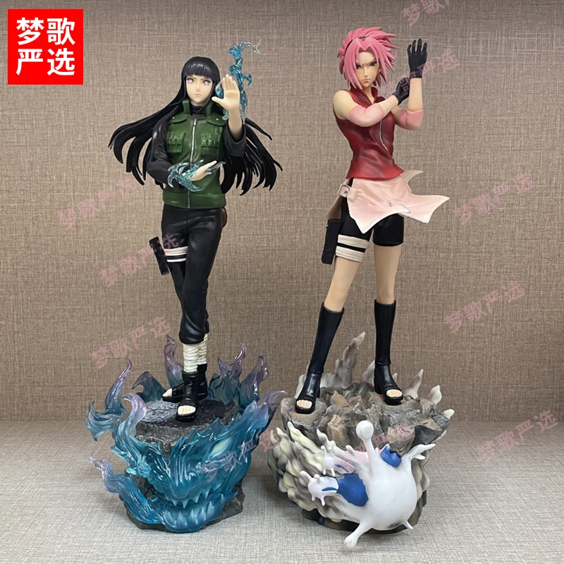 【梦歌严选】巨浪门神日向雏田34cm春野樱忍者动漫桌搭GK手办摆件