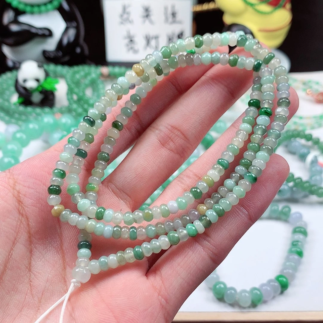 翡翠毛衣链未镶嵌