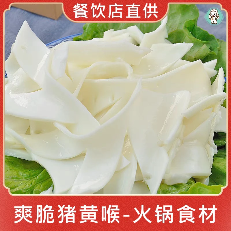 新鲜优选精品脆爽猪黄喉家庭火锅食材500g工厂现发
