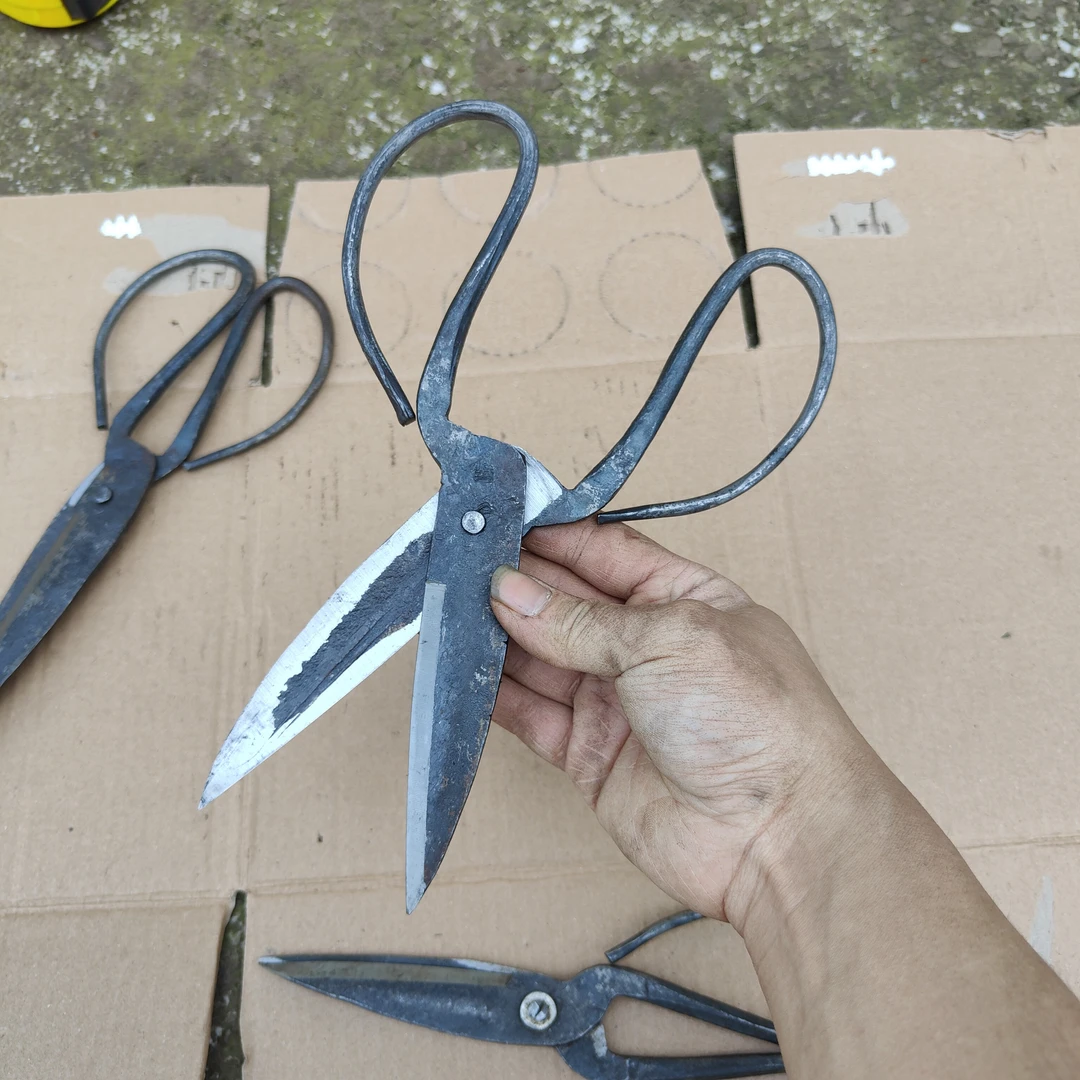 手工锻打老式剪刀大号大剪刀工具家用