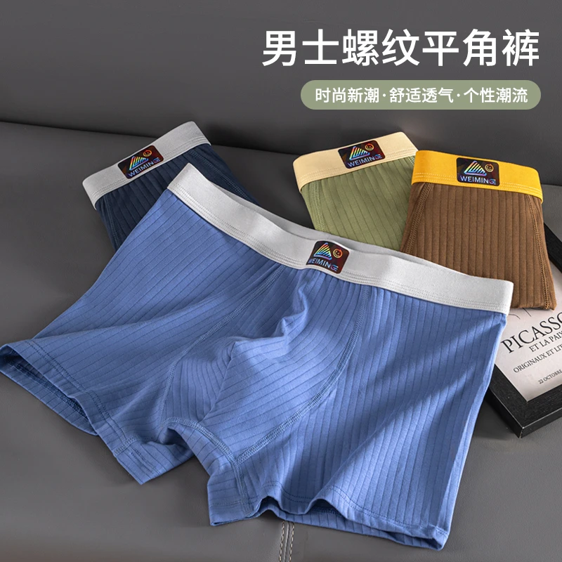 男生内裤男款青少年发育期棉抗菌青春期男孩平角裤透气学生短裤衩