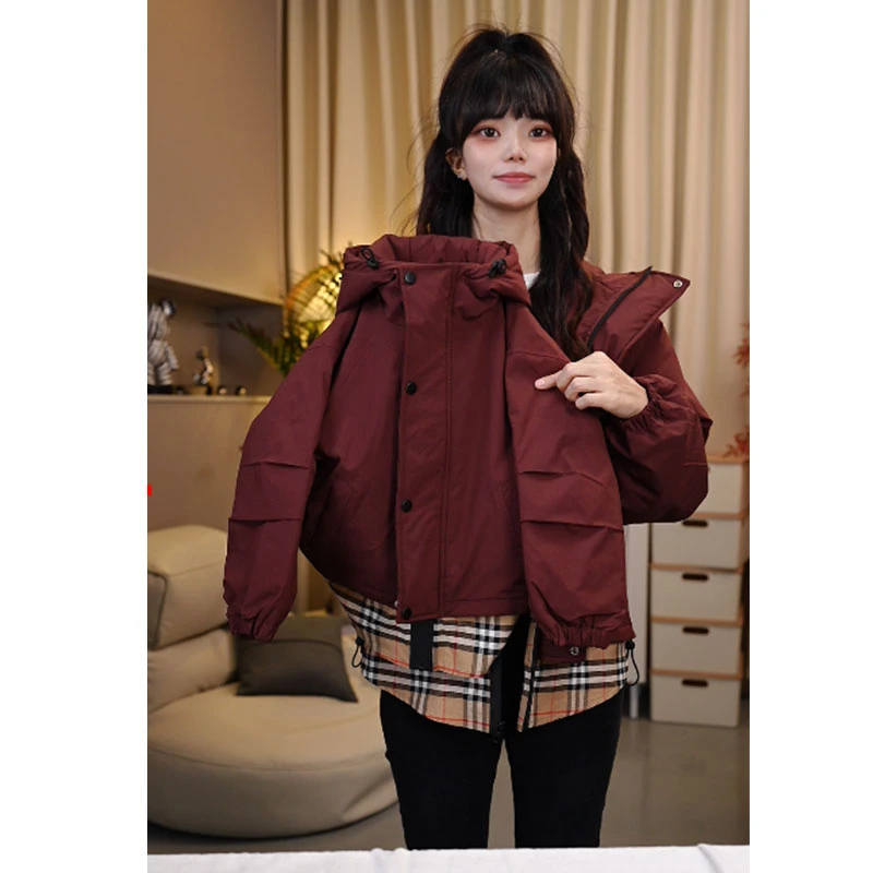 【防风保暖】亲子装男童女童夹棉外套秋冬款2024新款儿童装冬季加厚