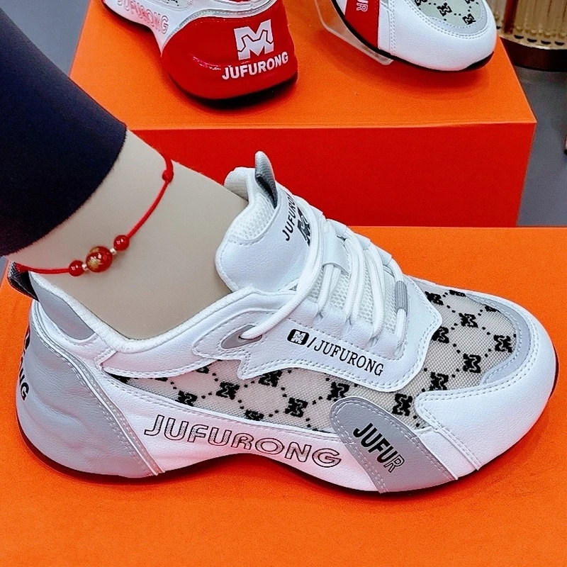 欧根纱/升级版春夏百搭休闲透气网鞋时尚情侣潮鞋防滑软底跳舞鞋