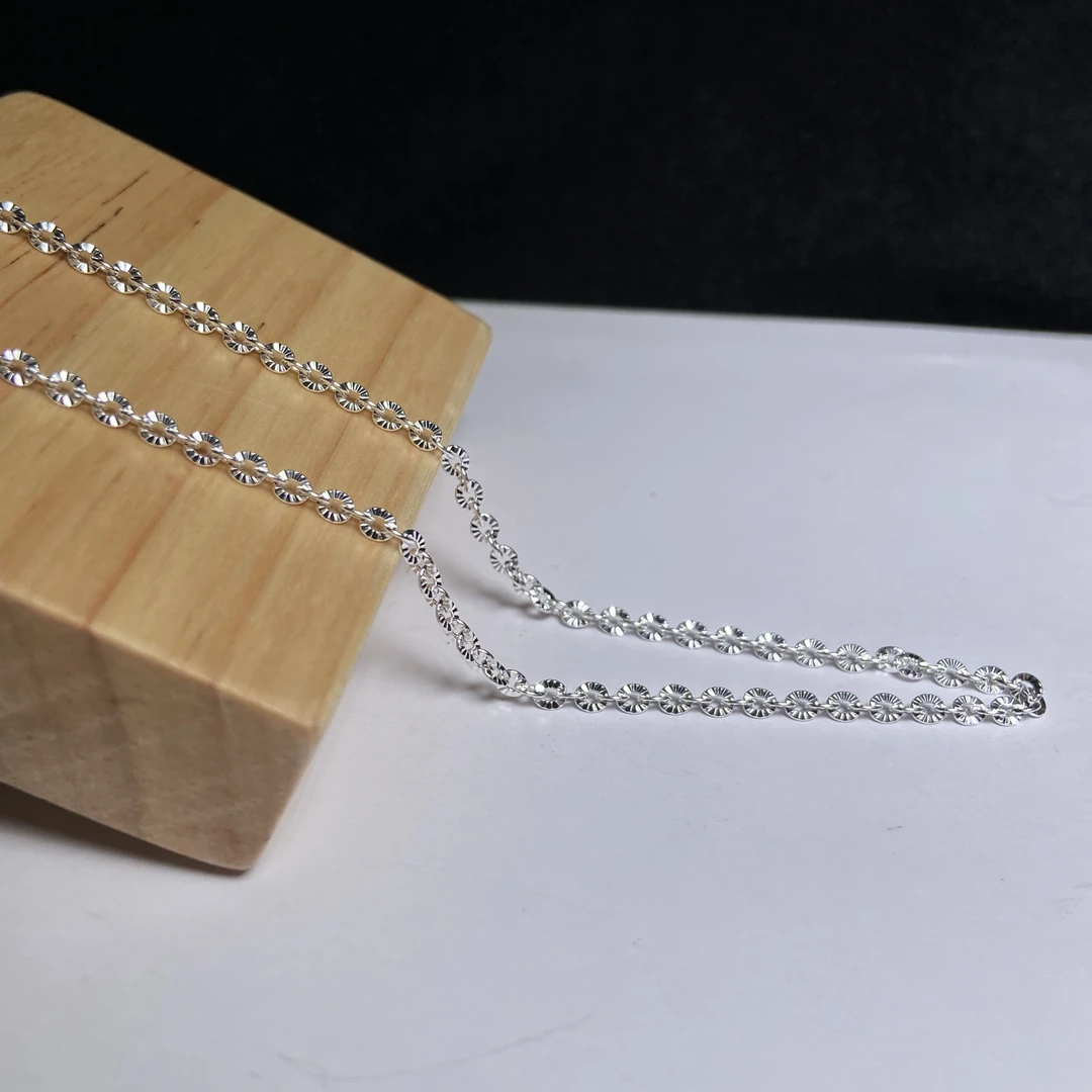 925银银制品 【小北专属】S925银时尚百搭项链8H34X130