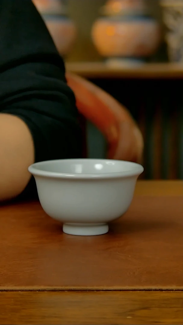 【闪购商品】陶瓷亚光纯白胎小压手