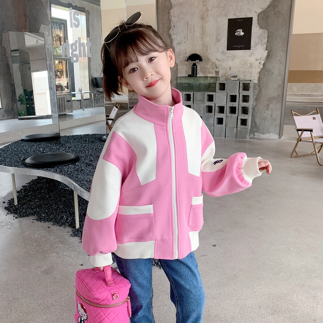 女童休闲外套秋装新款儿童洋气运动上衣宝宝时髦外衣Y22329