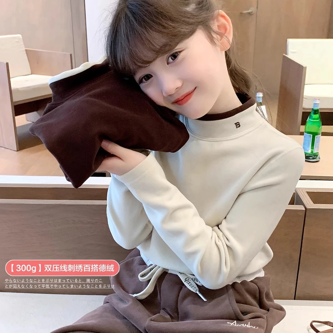 【澳绒BB】装新洋气儿童秋冬款打底针织衫小女孩女童打底衫内搭洋气