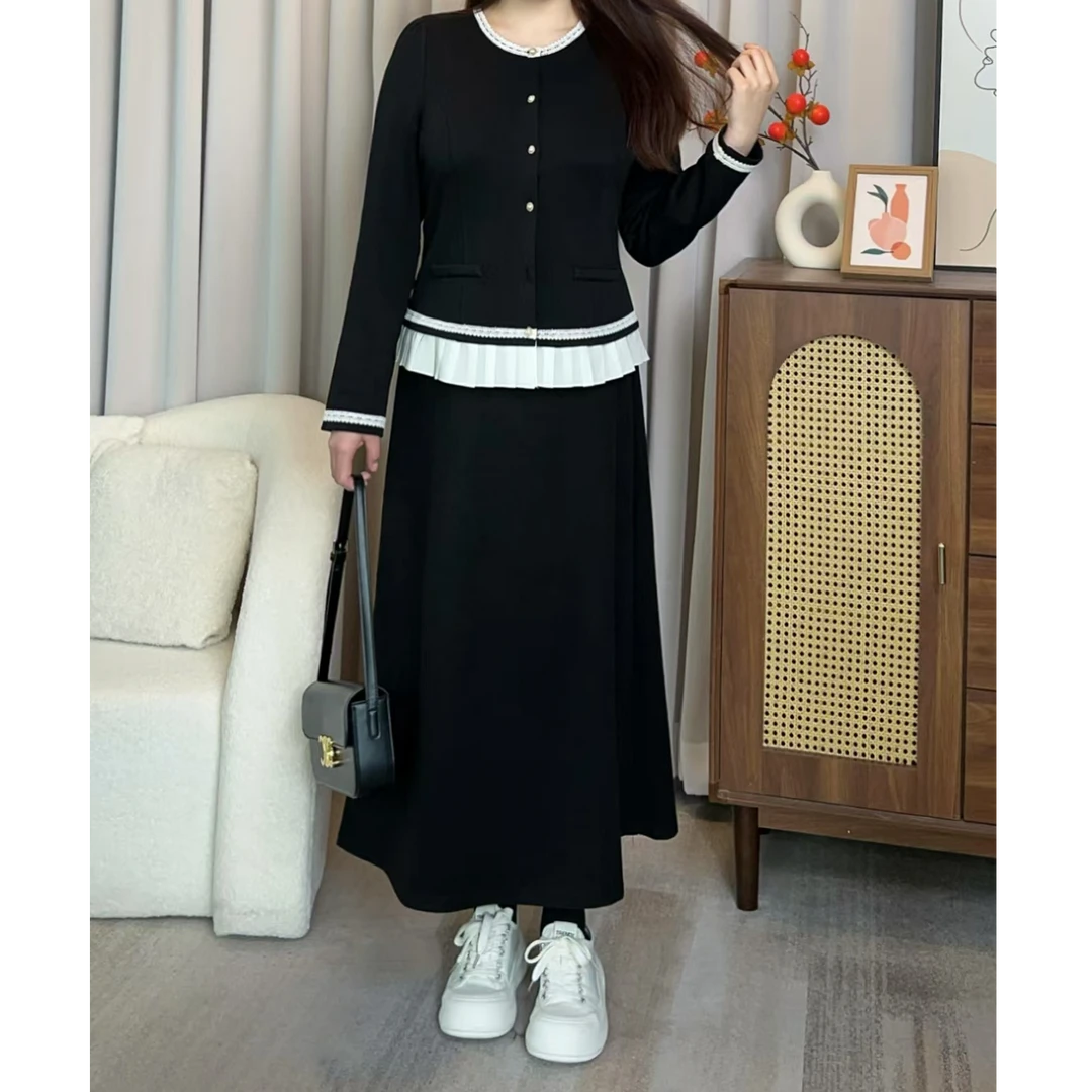 豆豆JXQ102微胖女装毛呢A字半身裙显瘦气质时尚百搭