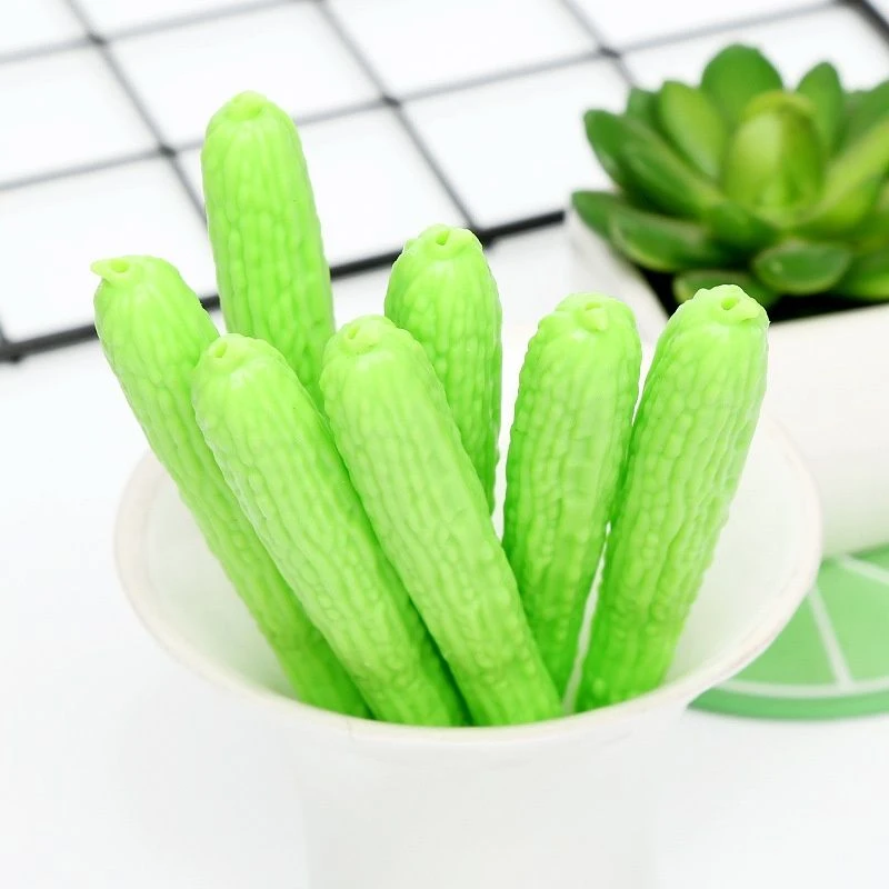 苦瓜笔卡通胡萝卜中性笔韩国学生用文具用品批发可爱创意水笔黑色