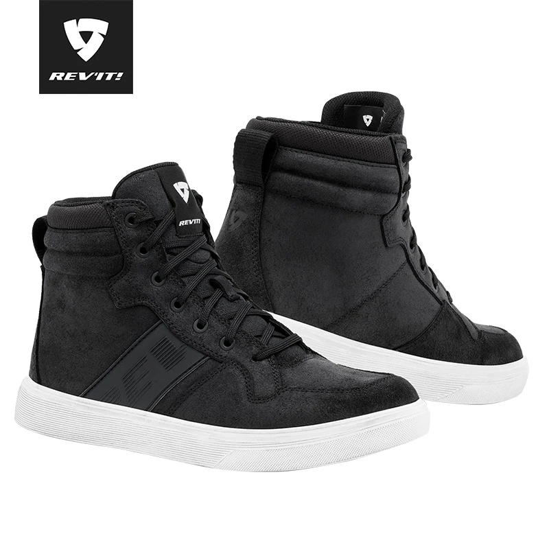 REVIT球员摩托车骑行鞋子男四季板鞋机车赛车鞋防摔透气休闲保暖