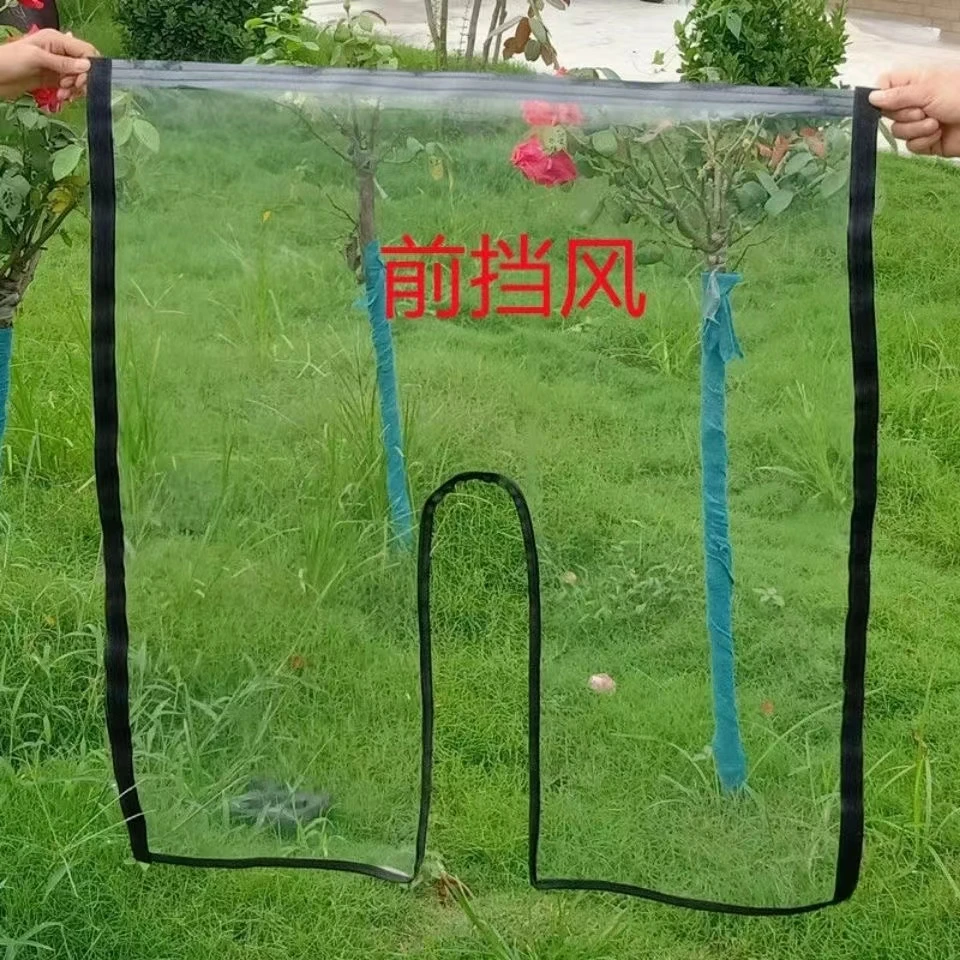 三轮车车棚雨蓬配件车篷雨棚前小雨帘小帘子透明挡风电动