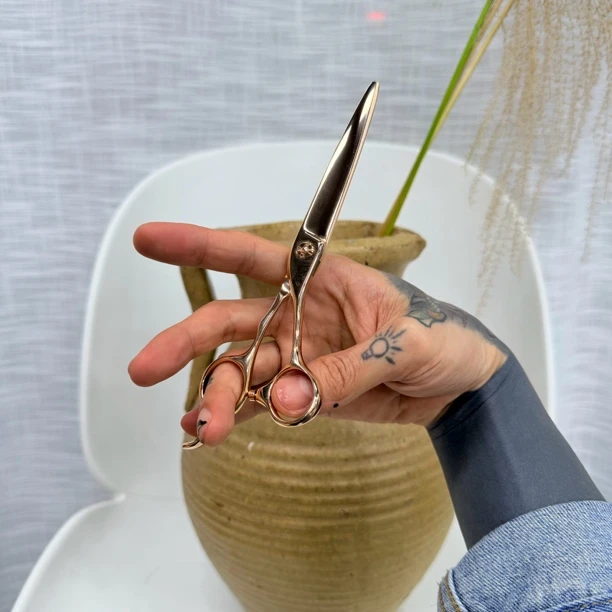 【小希专属】专业美发剪刀发型师干湿用理发剪刀玫瑰金综合平剪