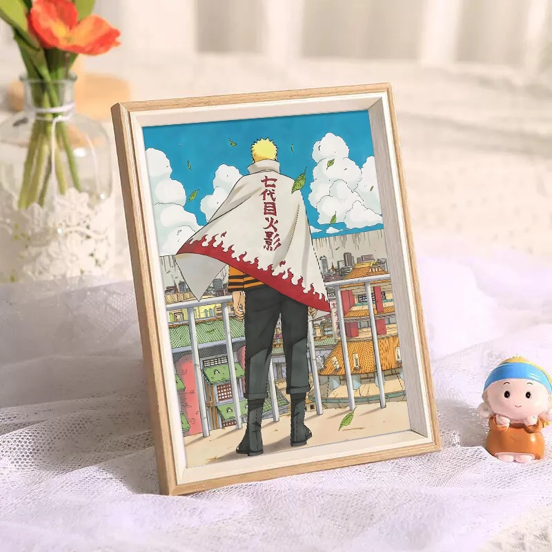 卡通动漫网红小7寸桌面摆台装饰画画框