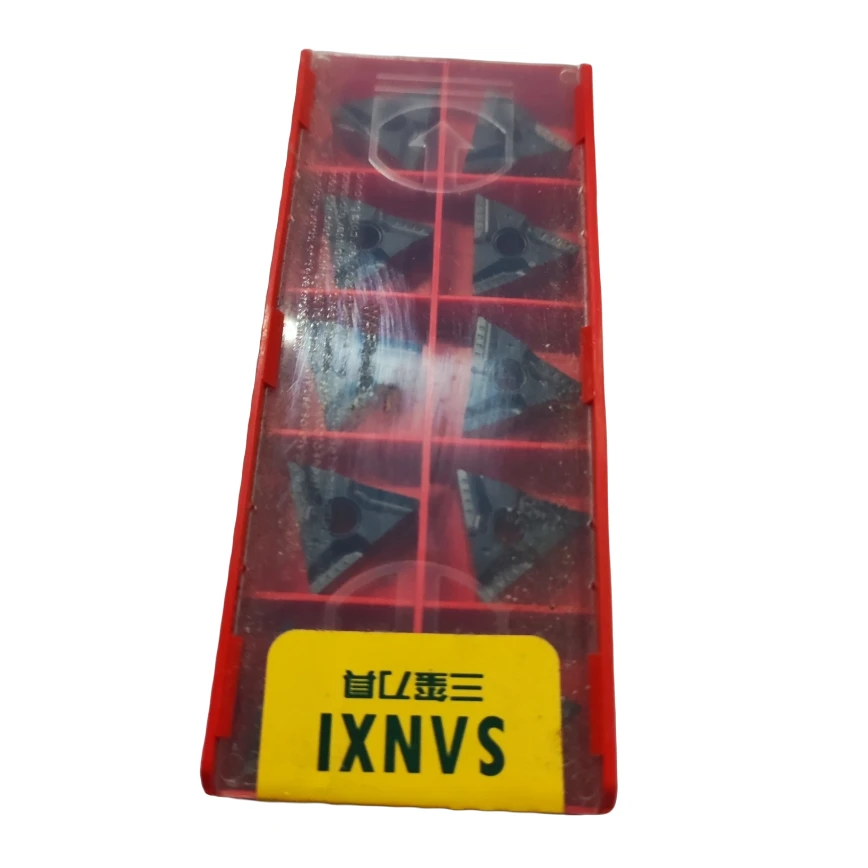 三玺直三角双涂层钢开槽钢件TNMG1604VF数控刀片S8125