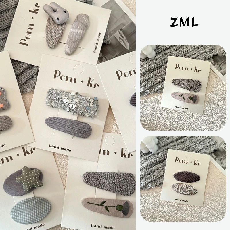 【可爱发夹】韩版发夹女孩碎发夹卡通发卡可爱兔子百搭儿童波点五角