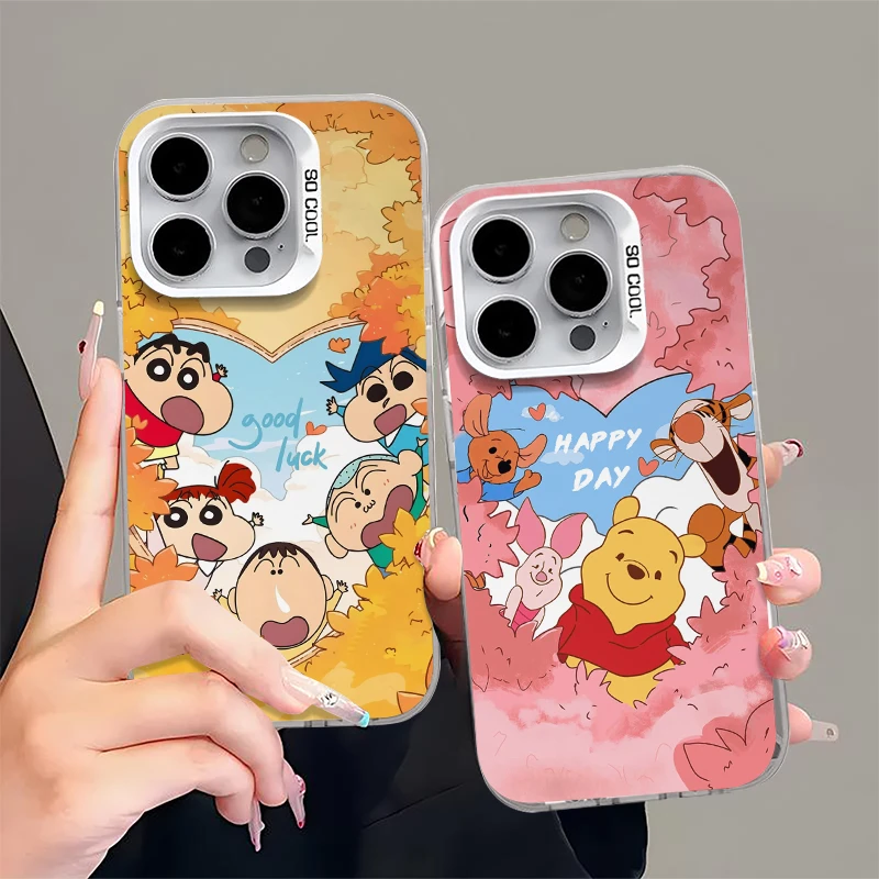 秋日小新维尼适用苹果15iPhone16promax手机壳14/13元气壳12/11女