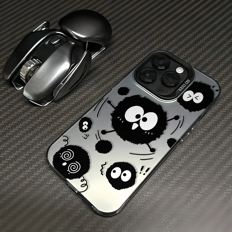 搞怪煤球苹果iPhone15promax手机壳14/13/12/11元气壳大孔xs/xr软